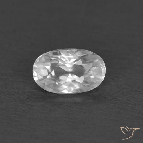 0.43ct Naturel Blanc Zircon, ovale, VVS