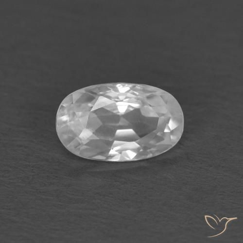 0.40ct Naturel Blanc Zircon, ovale, VVS