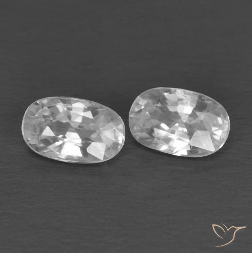 Shop natural 0.78ct Blanc Zircon gems, ovale, from Cambodge at GemSelect. In stock, global shipping!