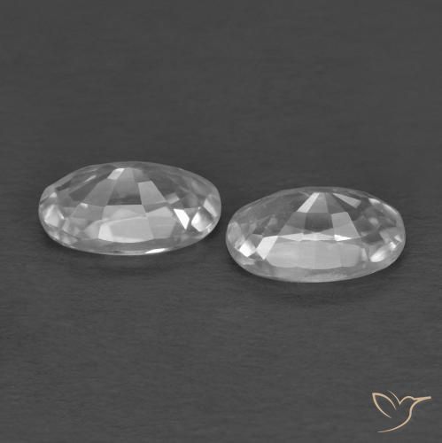 Shop natural 0.78ct Blanc Zircon gems, ovale, from Cambodge at GemSelect. In stock, global shipping!