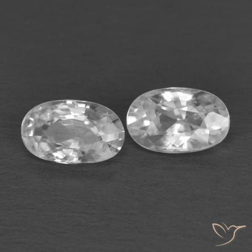 Shop natural 0.74ct Blanc Zircon gems, ovale, from Cambodge at GemSelect. In stock, global shipping!