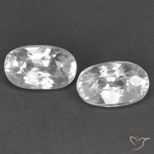 Shop natural 0.88ct Blanc Zircon gems, ovale, from Cambodge at GemSelect. In stock, global shipping!