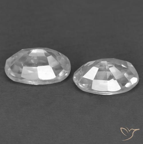 Shop natural 0.88ct Blanc Zircon gems, ovale, from Cambodge at GemSelect. In stock, global shipping!