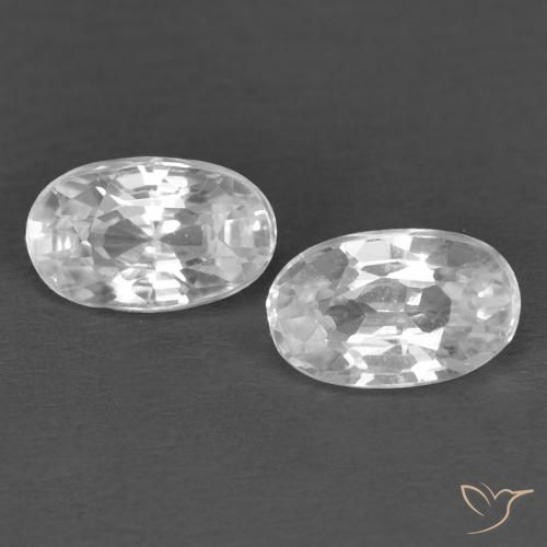 Shop natural 0.80ct Blanc Zircon gems, ovale, from Cambodge at GemSelect. In stock, global shipping!
