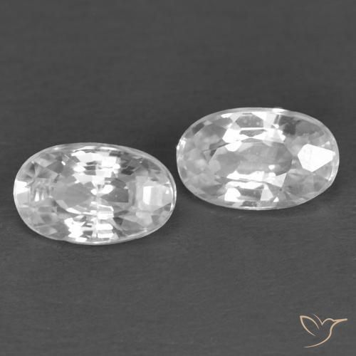 Shop natural 0.80ct Blanc Zircon gems, ovale, from Cambodge at GemSelect. In stock, global shipping!