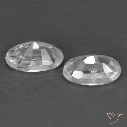 Shop natural 0.80ct Blanc Zircon gems, ovale, from Cambodge at GemSelect. In stock, global shipping!