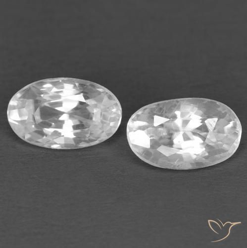 Shop natural 0.83ct Blanc Zircon gems, ovale, from Cambodge at GemSelect. In stock, global shipping!