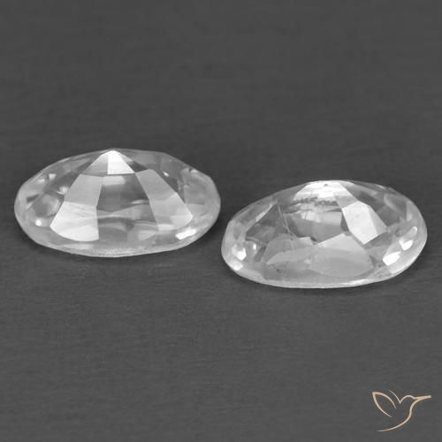 Shop natural 0.83ct Blanc Zircon gems, ovale, from Cambodge at GemSelect. In stock, global shipping!