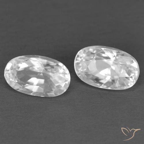 Shop natural 0.86ct Blanc Zircon gems, ovale, from Cambodge at GemSelect. In stock, global shipping!