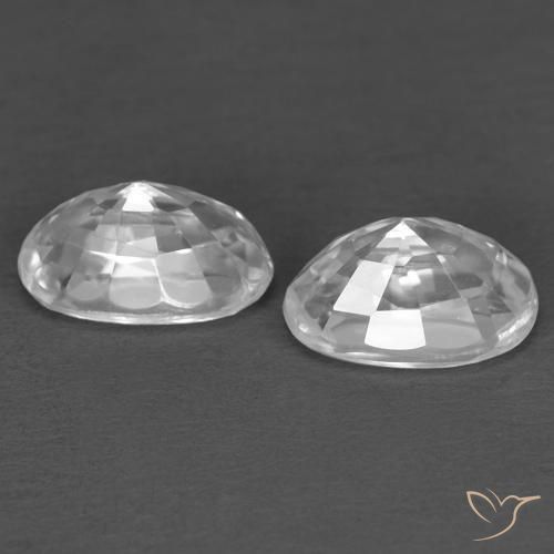 Shop natural 0.86ct Blanc Zircon gems, ovale, from Cambodge at GemSelect. In stock, global shipping!