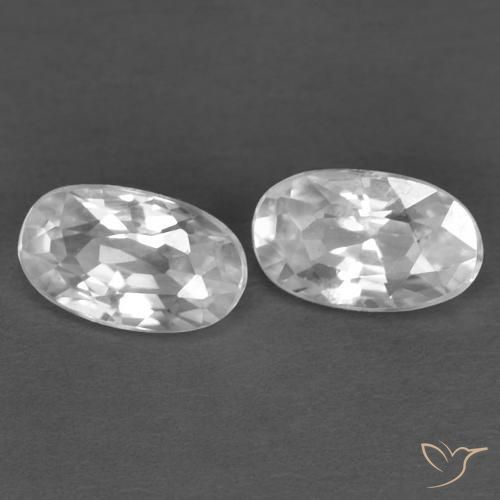 Shop natural 0.72ct Blanc Zircon gems, ovale, from Cambodge at GemSelect. In stock, global shipping!