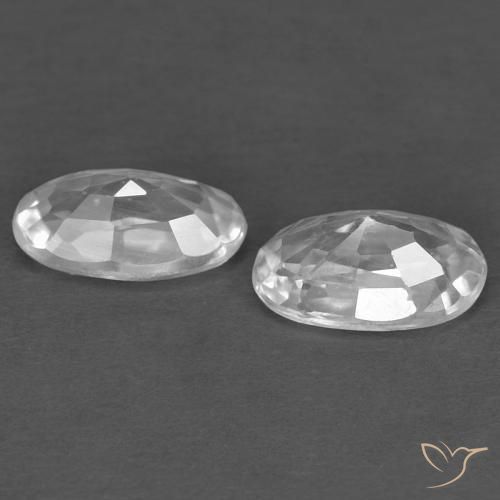 Shop natural 0.72ct Blanc Zircon gems, ovale, from Cambodge at GemSelect. In stock, global shipping!