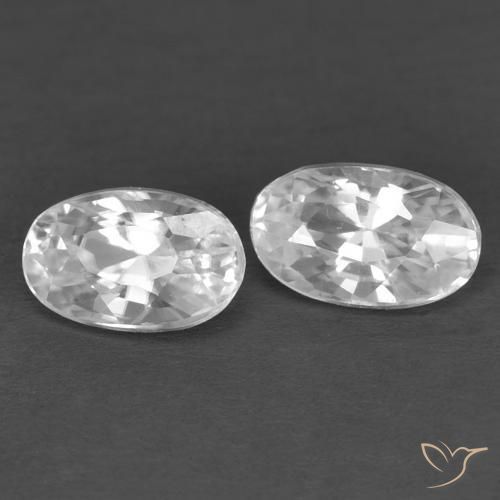 Shop natural 0.83ct Blanc Zircon gems, ovale, from Cambodge at GemSelect. In stock, global shipping!
