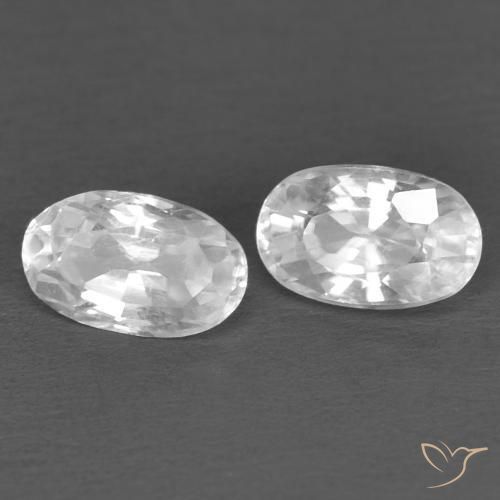 Shop natural 0.76ct Blanc Zircon gems, ovale, from Cambodge at GemSelect. In stock, global shipping!