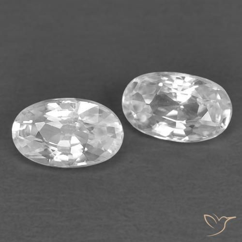 Shop natural 0.76ct Blanc Zircon gems, ovale, from Cambodge at GemSelect. In stock, global shipping!