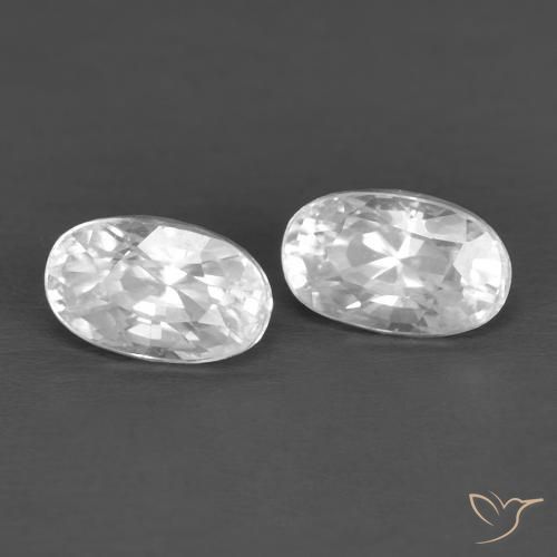 Shop natural 0.97ct Blanc Zircon gems, ovale, from Cambodge at GemSelect. In stock, global shipping!