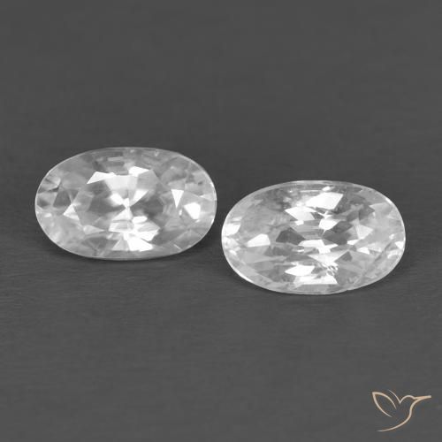 Shop natural 0.81ct Blanc Zircon gems, ovale, from Cambodge at GemSelect. In stock, global shipping!