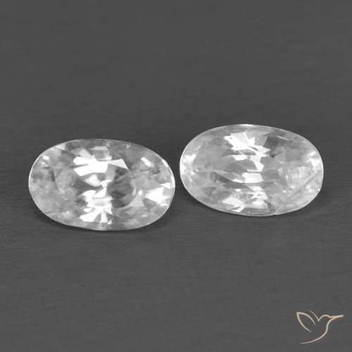 Shop natural 0.81ct Blanc Zircon gems, ovale, from Cambodge at GemSelect. In stock, global shipping!