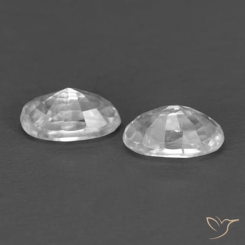 Shop natural 0.81ct Blanc Zircon gems, ovale, from Cambodge at GemSelect. In stock, global shipping!