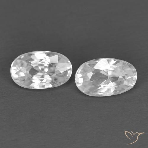 Shop natural 0.79ct Blanc Zircon gems, ovale, from Cambodge at GemSelect. In stock, global shipping!