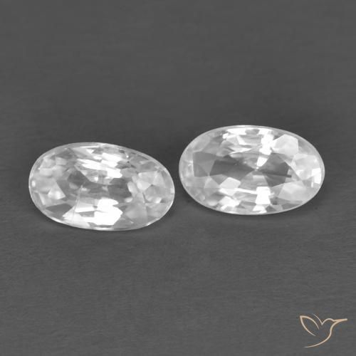 Shop natural 0.65ct Blanc Zircon gems, ovale, from Cambodge at GemSelect. In stock, global shipping!