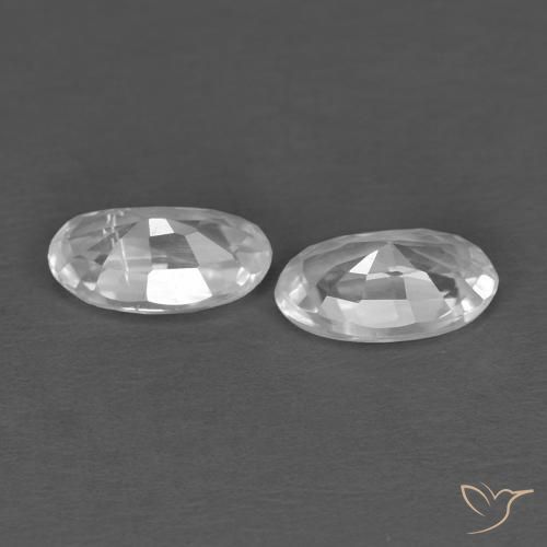 Shop natural 0.65ct Blanc Zircon gems, ovale, from Cambodge at GemSelect. In stock, global shipping!