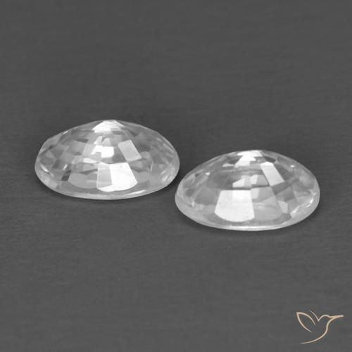 Shop natural 0.83ct Blanc Zircon gems, ovale, from Cambodge at GemSelect. In stock, global shipping!
