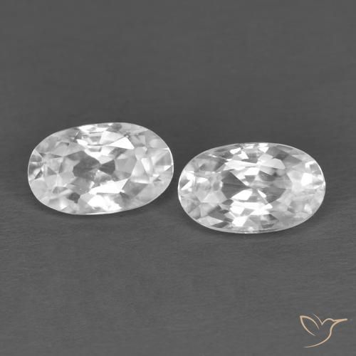 Shop natural 0.74ct Blanc Zircon gems, ovale, from Cambodge at GemSelect. In stock, global shipping!
