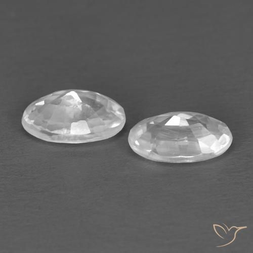 Shop natural 0.73ct Blanc Zircon gems, ovale, from Cambodge at GemSelect. In stock, global shipping!