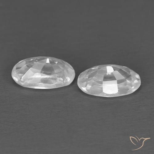 Shop natural 0.79ct Blanc Zircon gems, ovale, from Cambodge at GemSelect. In stock, global shipping!