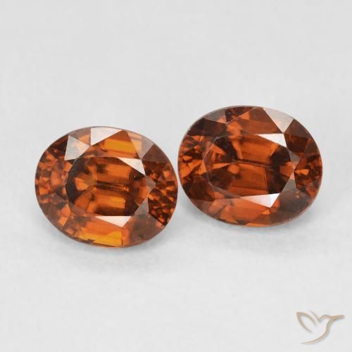 Shop natural 2.16ct Orange foncé Zircon gems, ovale, from Colombie at GemSelect. In stock, global shipping!