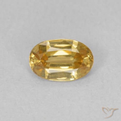 0.69ct Naturel champagne Zircon, ovale, VVS-VS