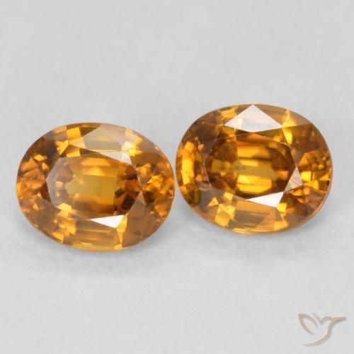 Shop natural 1.22ct Orange brun Zircon gems, ovale, from Colombie at GemSelect. In stock, global shipping!