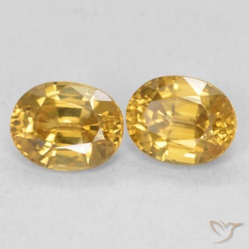 Shop natural 1.31ct Doré profond Zircon gems, ovale, from Colombie at GemSelect. In stock, global shipping!