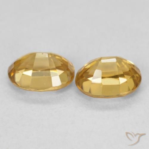 Shop natural 1.31ct Doré profond Zircon gems, ovale, from Colombie at GemSelect. In stock, global shipping!