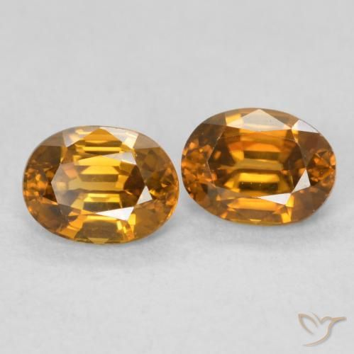 Shop natural 1.19ct Orange brun Zircon gems, ovale, from Colombie at GemSelect. In stock, global shipping!