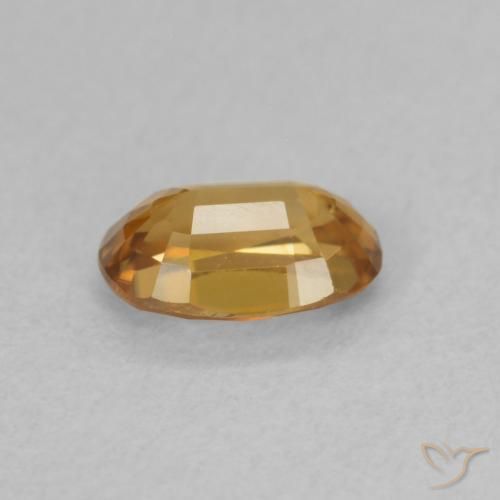 Zircon Brun doré naturelle ovale, 0.77 ct, VVS-VS