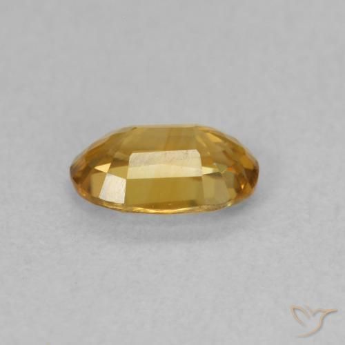 Zircon Brun doré naturelle ovale, 0.70 ct, VVS-VS