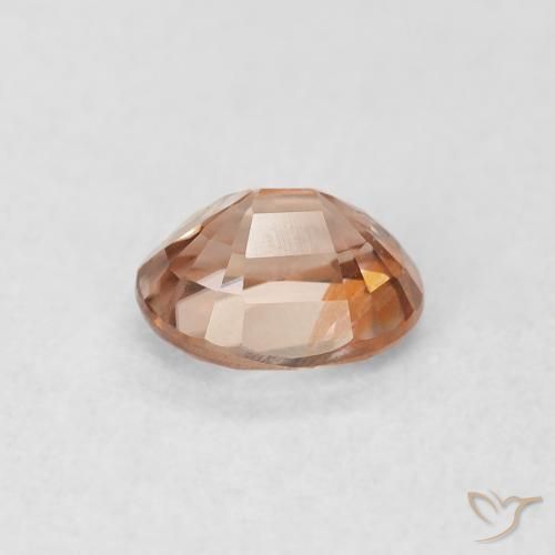 Zircon Light Grapefruit Pink naturelle ovale, 1.00 ct, VS