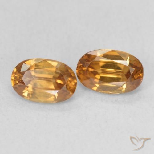 Shop natural 1.53ct Orange foncé Zircon gems, ovale, from Colombie at GemSelect. In stock, global shipping!