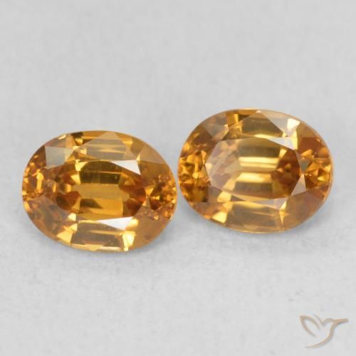 Shop natural 1.23ct Orange brun Zircon gems, ovale, from Colombie at GemSelect. In stock, global shipping!