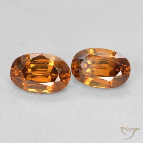 Shop natural 1.66ct Orange moyen Zircon gems, ovale, from Colombie at GemSelect. In stock, global shipping!