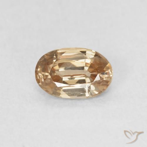 0.70ct Naturel Or Zircon, ovale, VVS