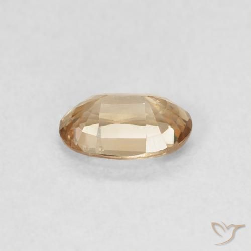 Zircon Or naturelle ovale, 0.70 ct, VVS