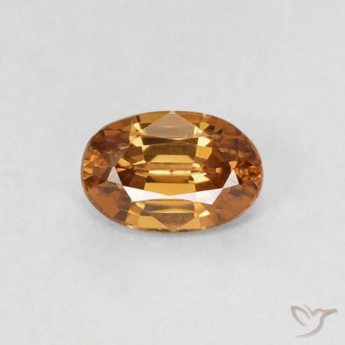 0.73ct Naturel Brun doré Zircon, ovale, VVS