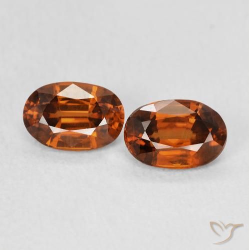 Shop natural 1.48ct Orange foncé Zircon gems, ovale, from Colombie at GemSelect. In stock, global shipping!