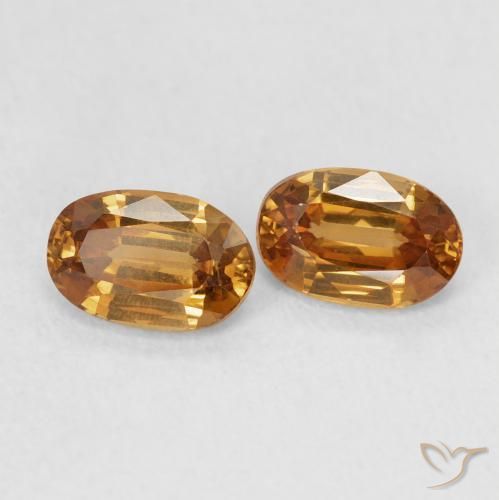 Shop natural 1.47ct Orange moyen Zircon gems, ovale, from Colombie at GemSelect. In stock, global shipping!
