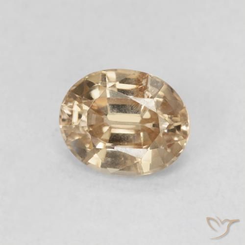 0.98ct Naturel Or Zircon, ovale, VS