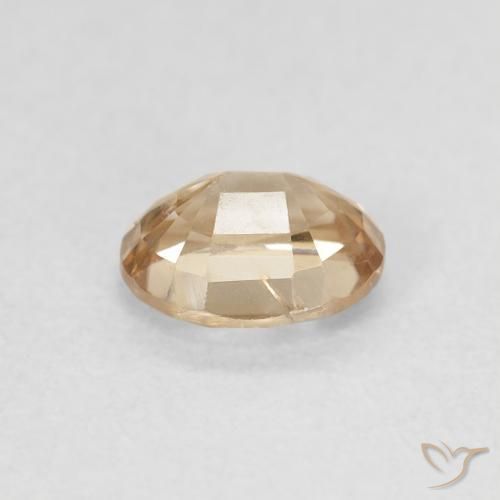 Zircon Or naturelle ovale, 0.98 ct, VS