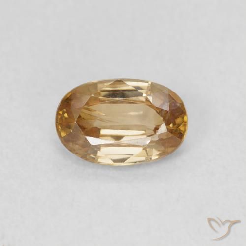 0.69ct Naturel Or Zircon, ovale, VS